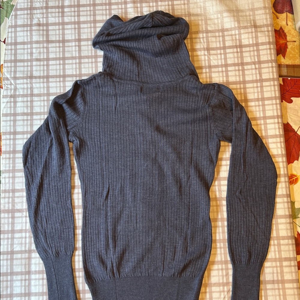 Blue Hooded Cardigan - Picture 3 of 3